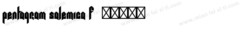pentagram salemica f字体转换